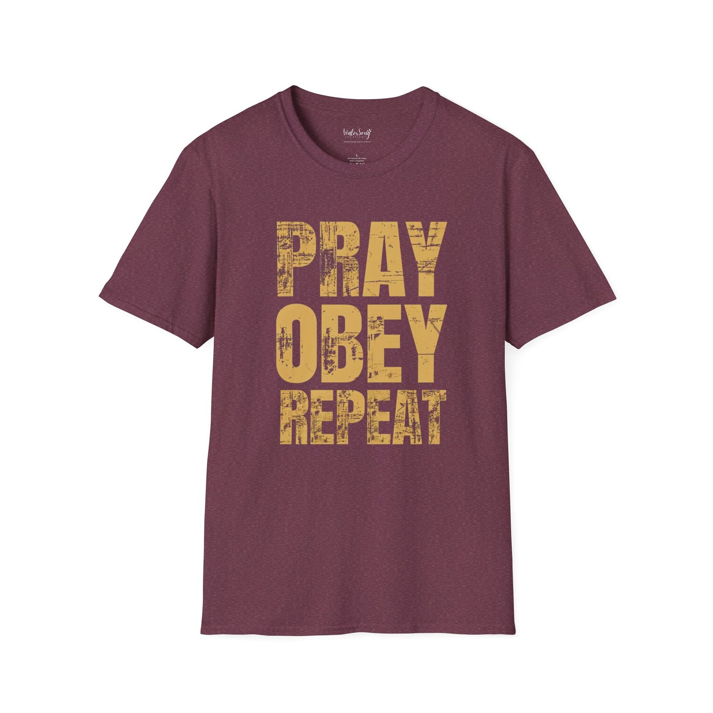 Pray Obey Repeat Soft Cotton T-Shirt