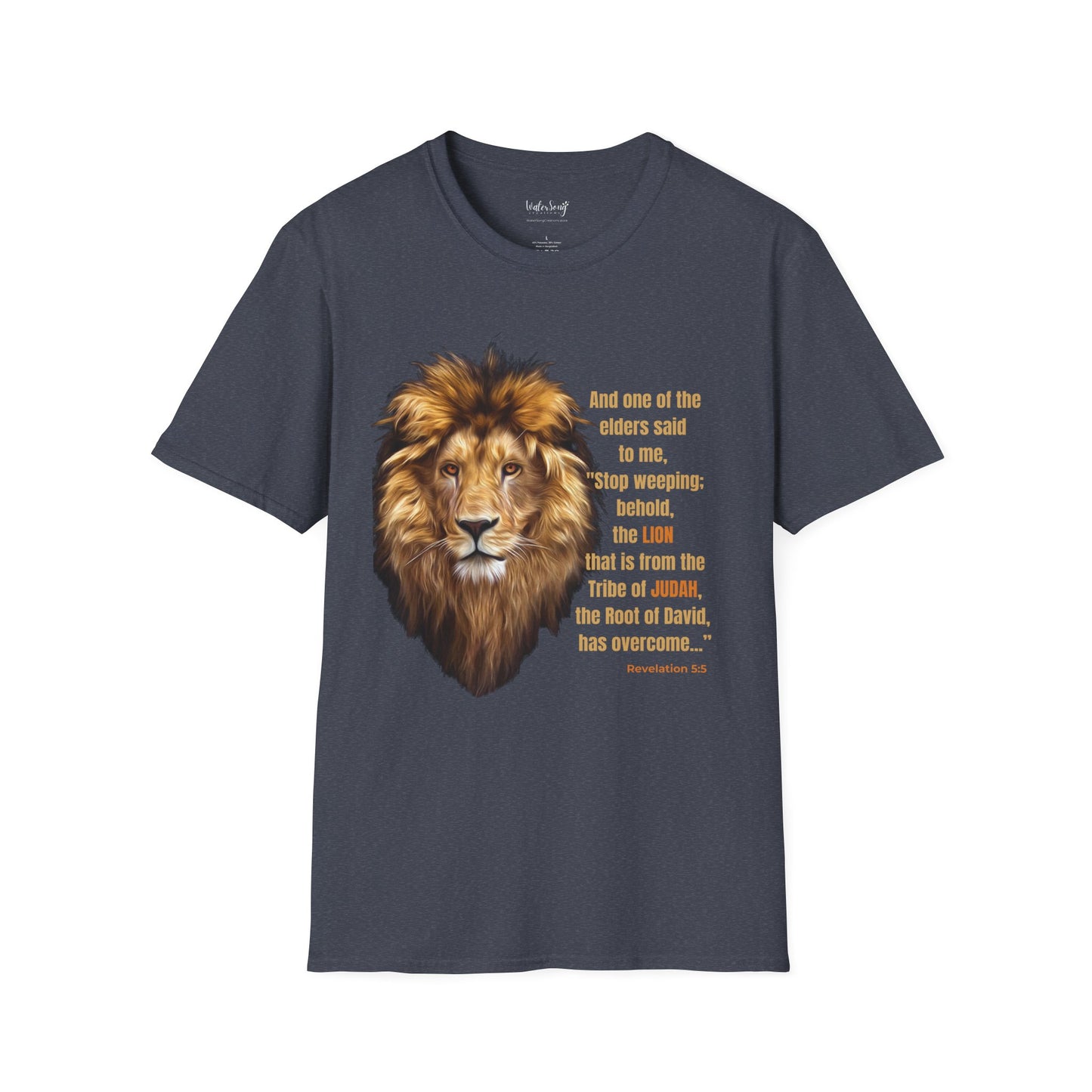 Lion of Judah Soft Cotton T-Shirt - Revelation 5:5