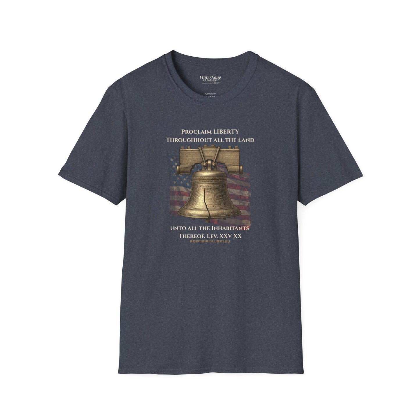 Liberty Bell Shirt | Proclaim Liberty Patriotic Christian Tee | Americana Tee