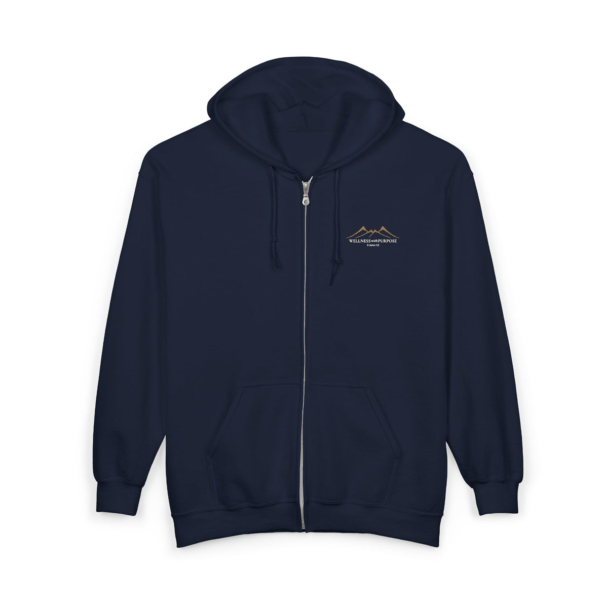 Wellness with Purpose Zip Hoodie | Faith & Fitness Lifestyle