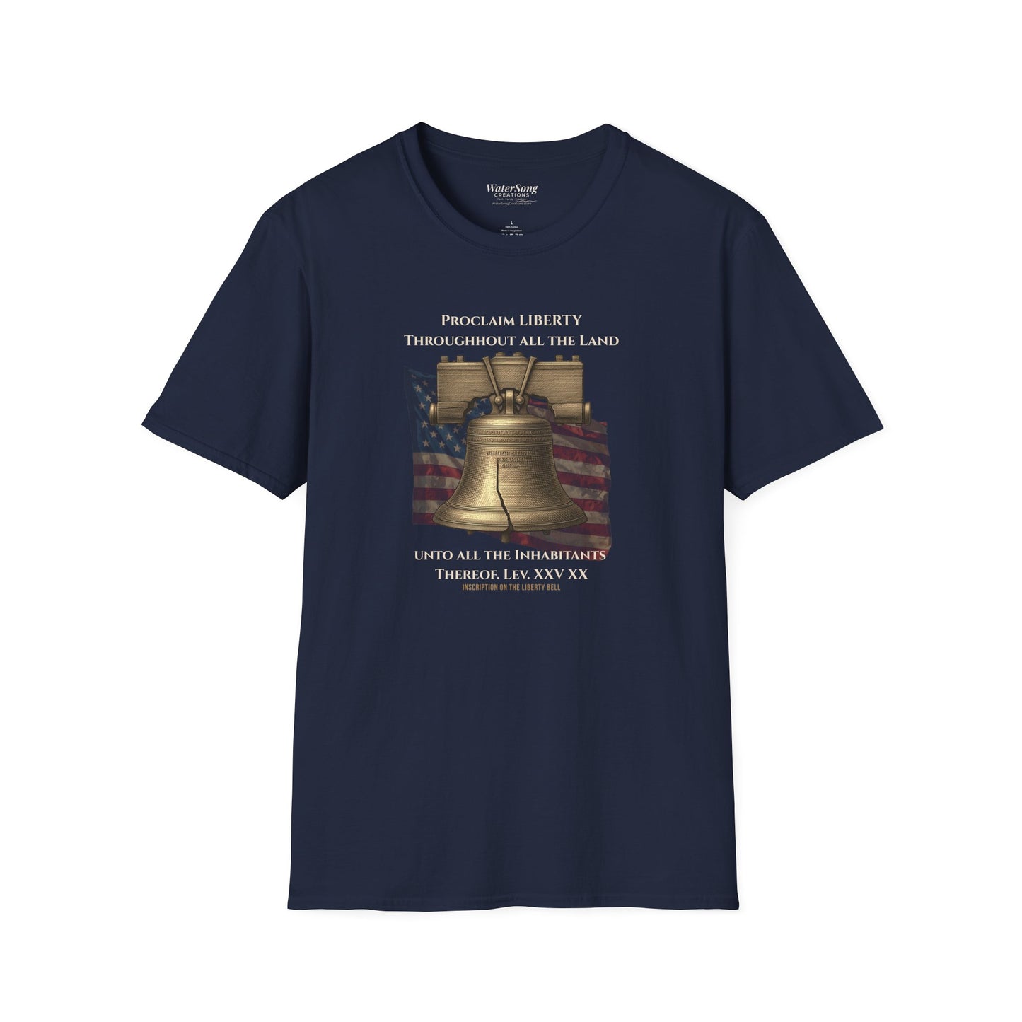 Liberty Bell Shirt | Proclaim Liberty Patriotic Christian Tee | Americana Tee