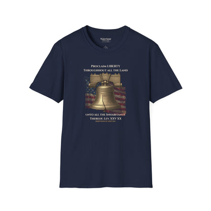 Liberty Bell Shirt | Proclaim Liberty Patriotic Christian Tee | Americana Tee