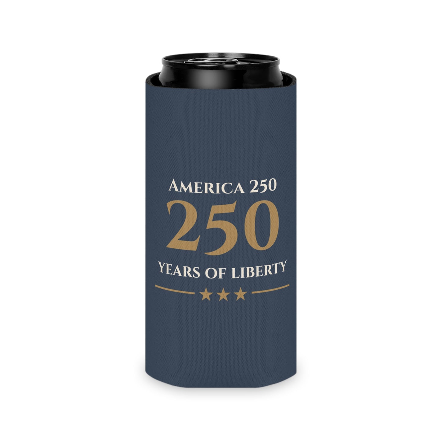Heritage 250 Patriotic Can Cooler | Americana Drink Sleeve | USA Summer Celebration Gift