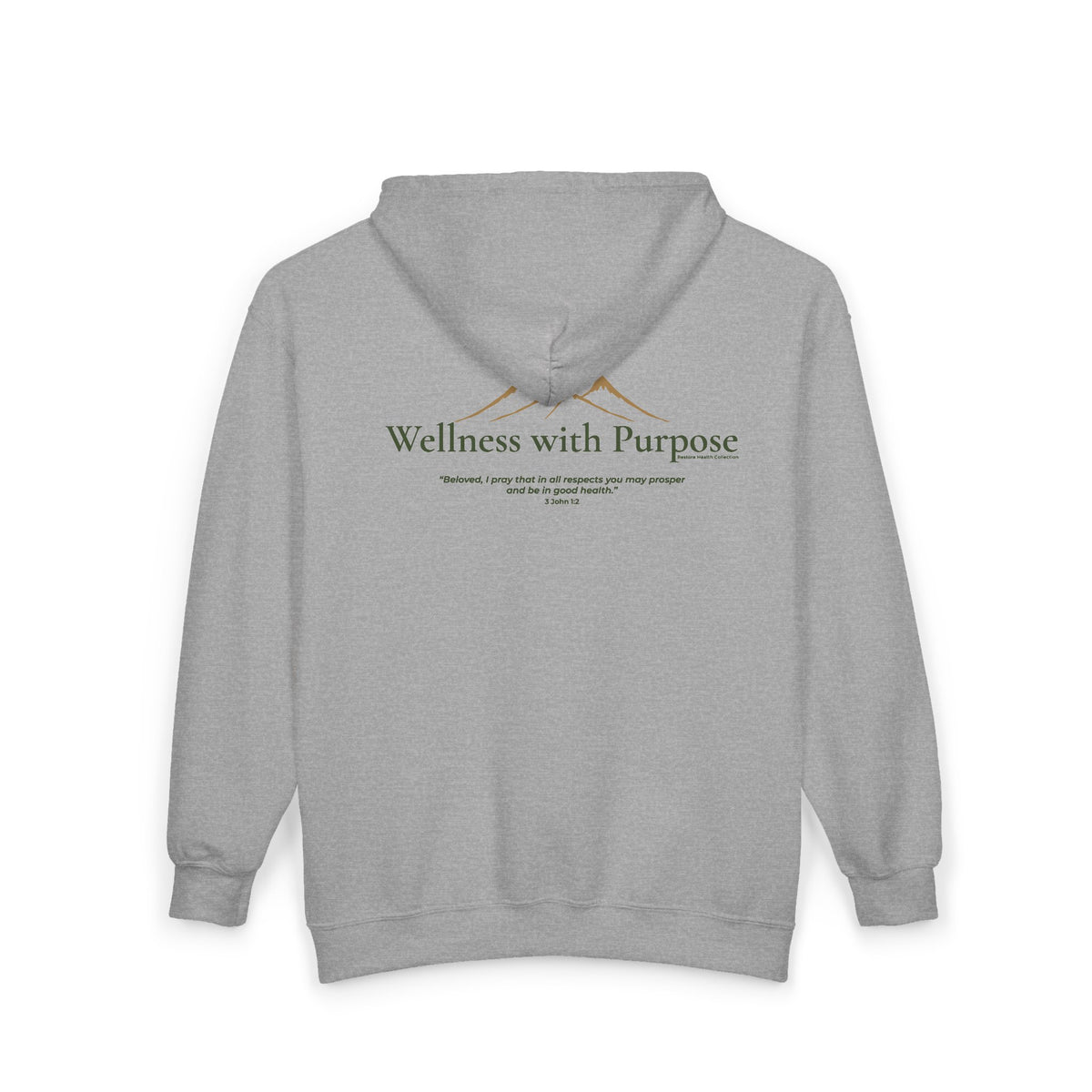 Wellness with Purpose Zip Hoodie | Faith & Fitness Lifestyle