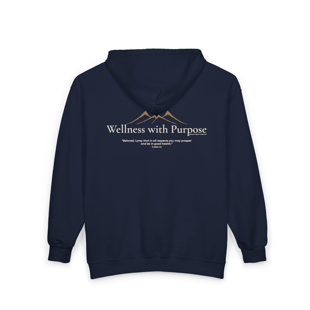 Wellness with Purpose Zip Hoodie | Faith & Fitness Lifestyle