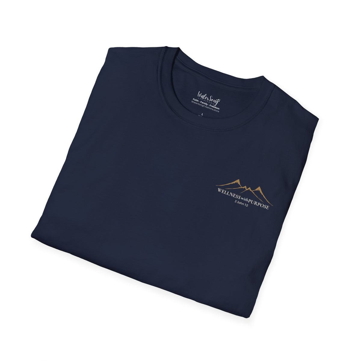 Wellness with Purpose Graphic T-Shirt | Faith & Healthy Living Tee