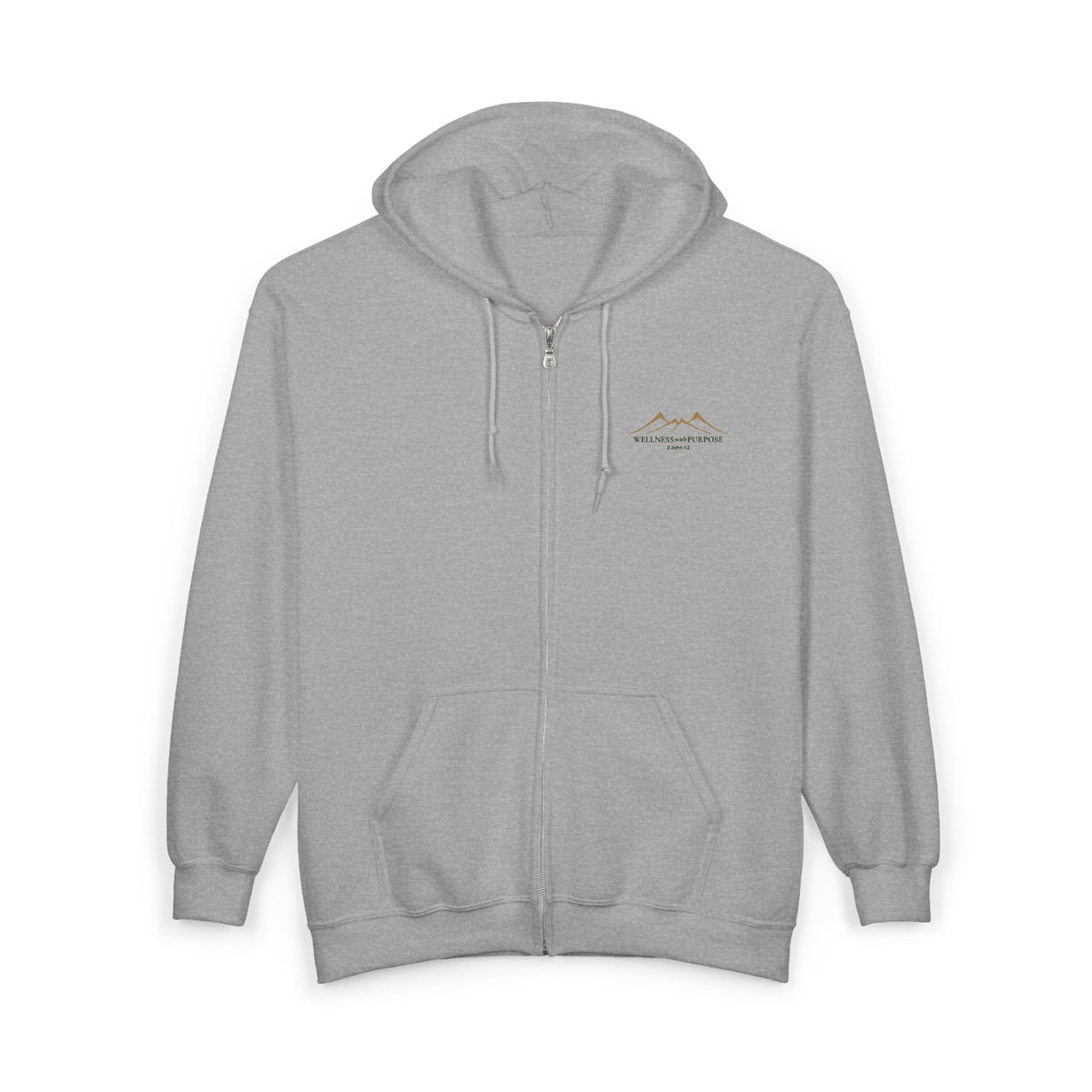 Wellness with Purpose Zip Hoodie | Faith & Fitness Lifestyle