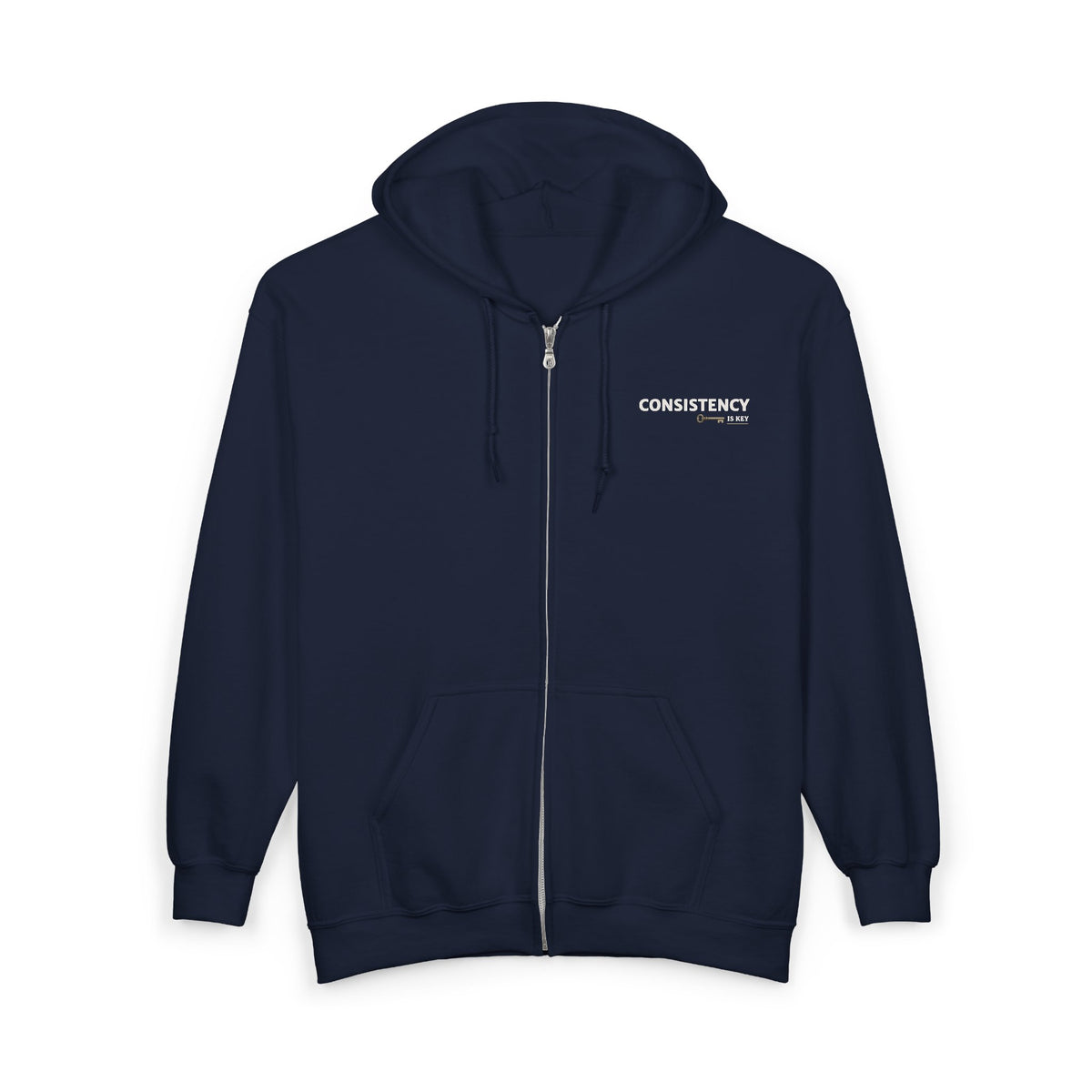 Consistency is Key Zip Hoodie | Motivational Hoodie