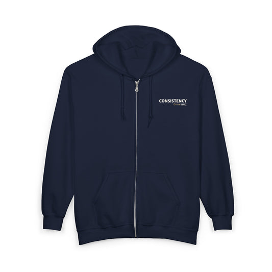 Consistency is Key Zip Hoodie | Motivational Hoodie