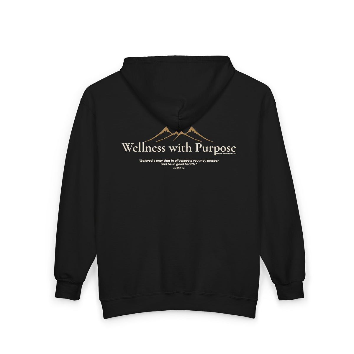 Wellness with Purpose Zip Hoodie | Faith & Fitness Lifestyle