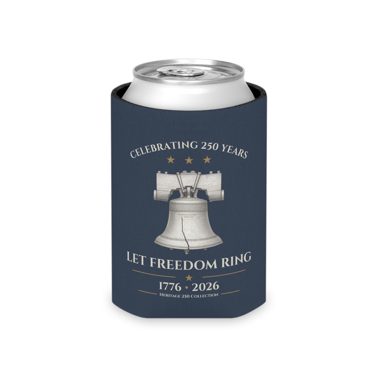 Heritage 250 Patriotic Can Cooler | Americana Drink Sleeve | USA Summer Celebration Gift