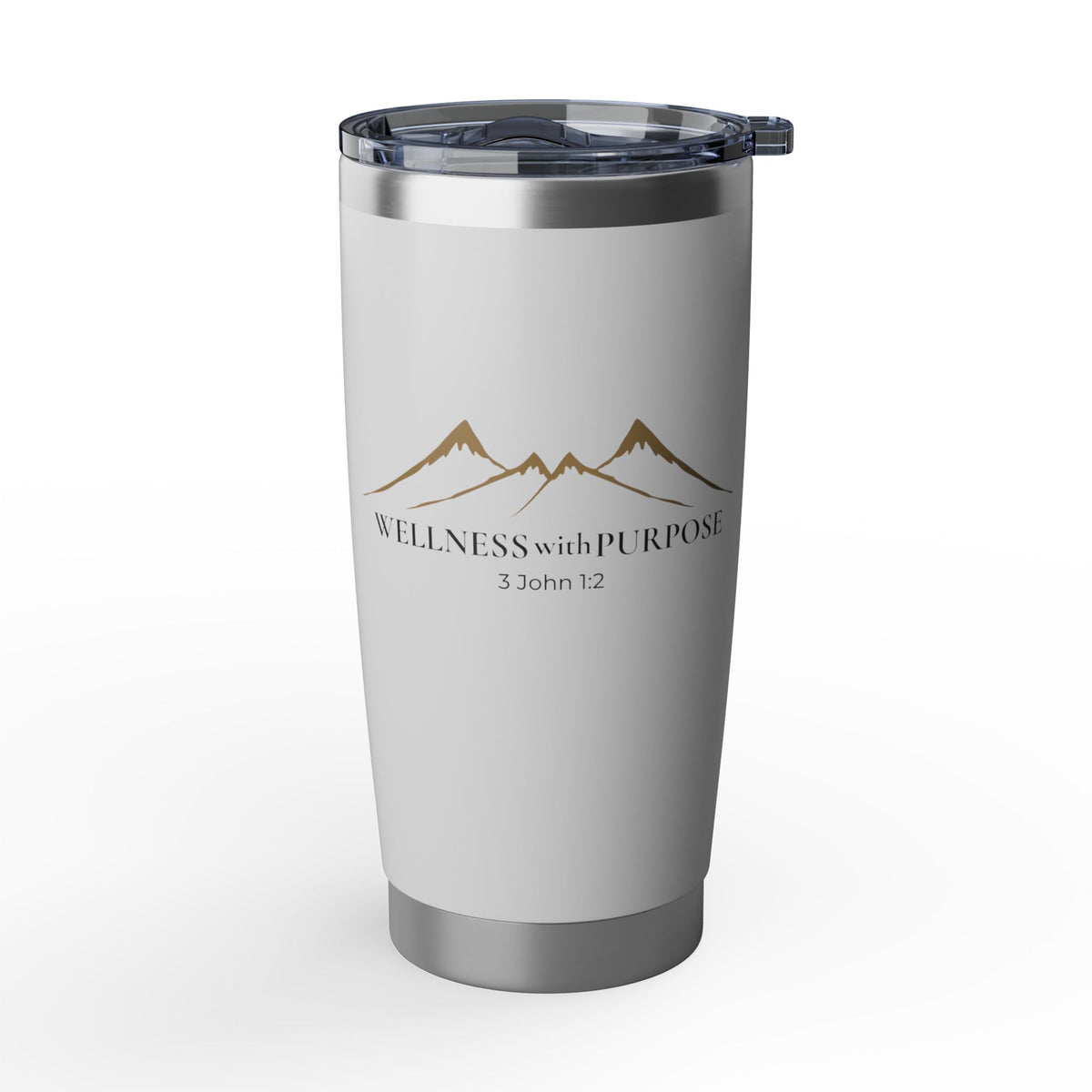 Wellness with Purpose 20oz Tumbler | Faith & Fitness Lifestyle