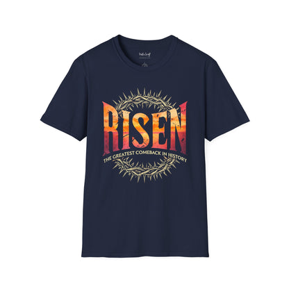 He is Risen Soft Cotton T-shirt - Greatest Comeback in History
