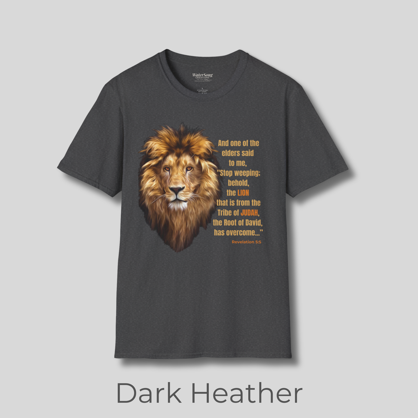 Lion of Judah T-Shirt – Revelation 5:5 Christian Faith Shirt | Biblical Jesus Lion Graphic Tee