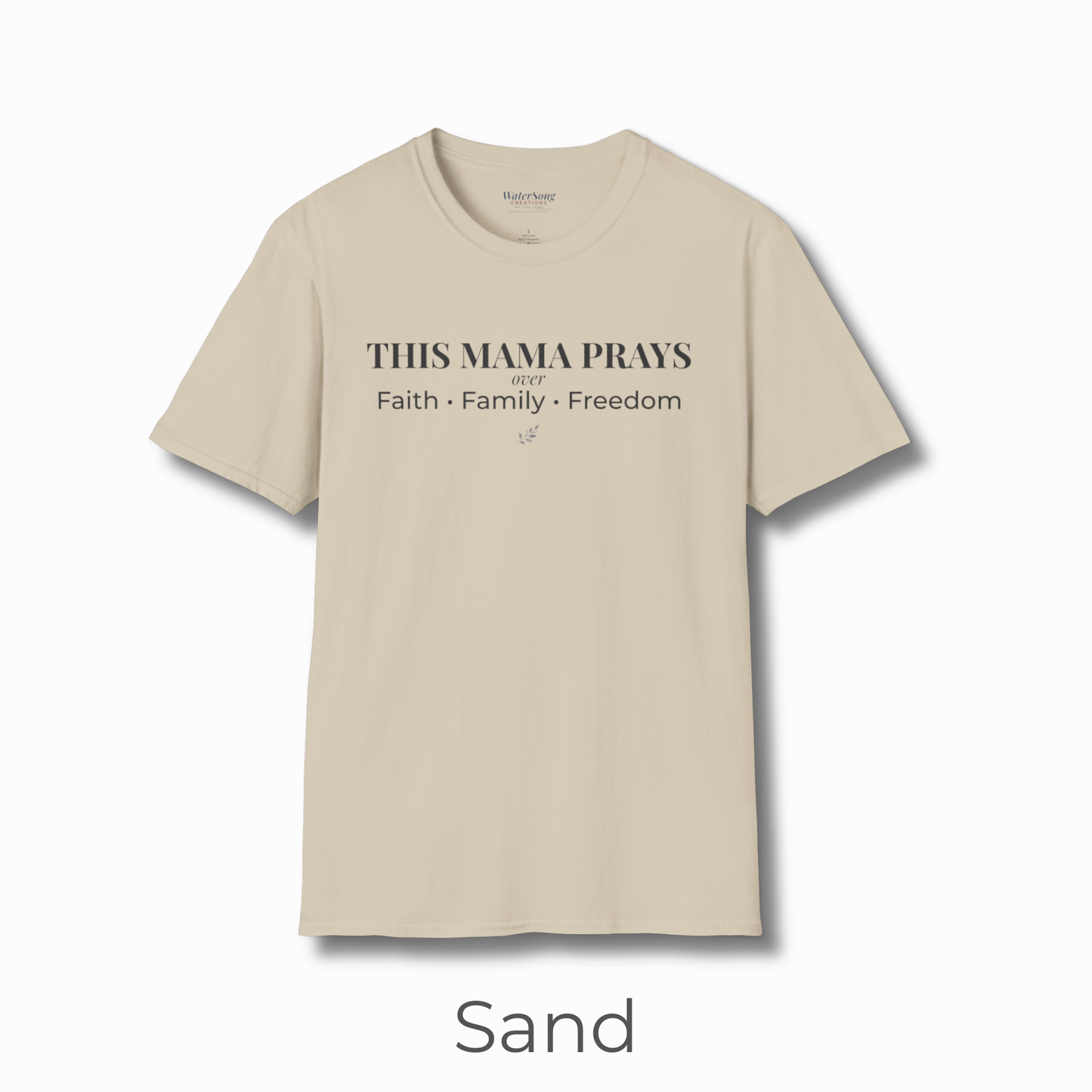 This Mama Prays T-Shirt | Faith • Family • Freedom | Inspirational Mom Tee