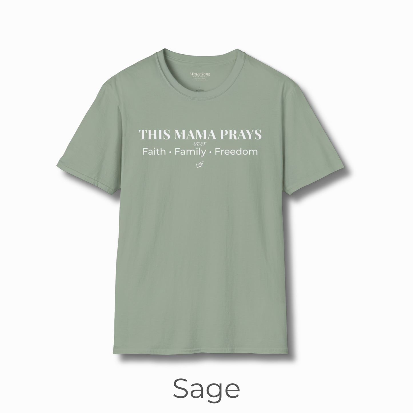 This Mama Prays T-Shirt | Faith • Family • Freedom | Inspirational Mom Tee