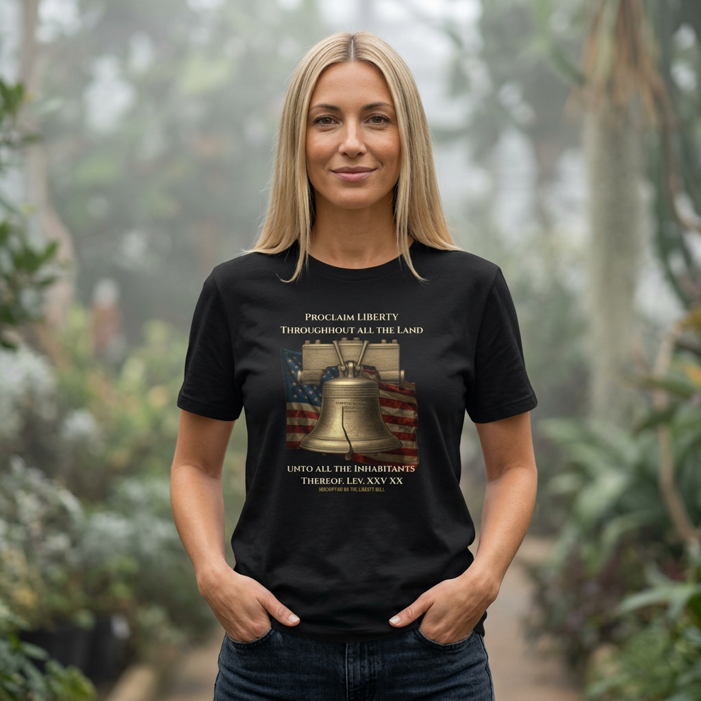 Liberty Bell Shirt | Proclaim Liberty Patriotic Christian Tee | Americana Tee