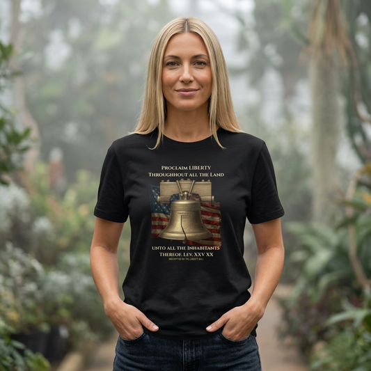 Liberty Bell Shirt | Proclaim Liberty Patriotic Christian Tee | Americana Tee
