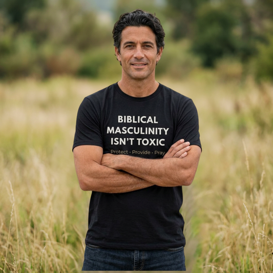 Biblical Masculinity Isn’t Toxic Shirt | Christian Men’s Graphic Tee