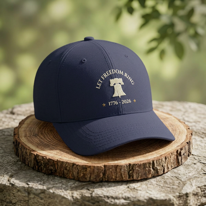 1776–2026 Commemorative Americana Cap | Liberty Bell Patriotic Collection Hat  Heritage 250 Low Profile Dad Hat