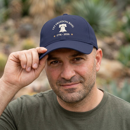 1776–2026 Commemorative Americana Cap | Liberty Bell Patriotic Collection Hat  Heritage 250 Low Profile Dad Hat