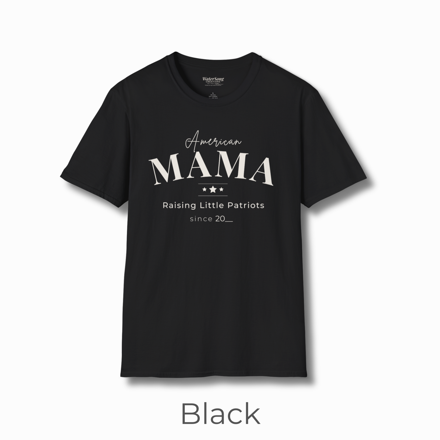 American Mama Shirt | Raising Little Patriots Since 20__ | Patriotic Mom Tee