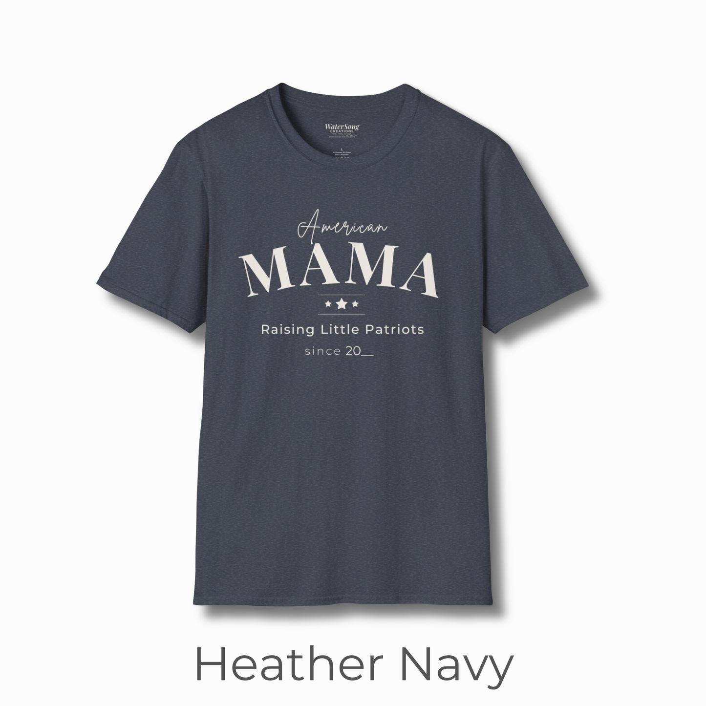 American Mama Shirt | Raising Little Patriots Since 20__ | Patriotic Mom Tee