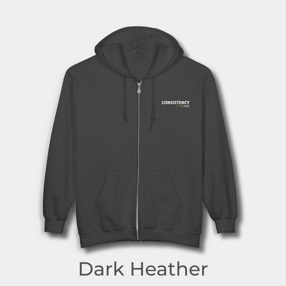Consistency is Key Zip Hoodie | Motivational Hoodie