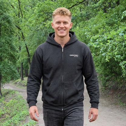 Consistency is Key Zip Hoodie | Motivational Hoodie