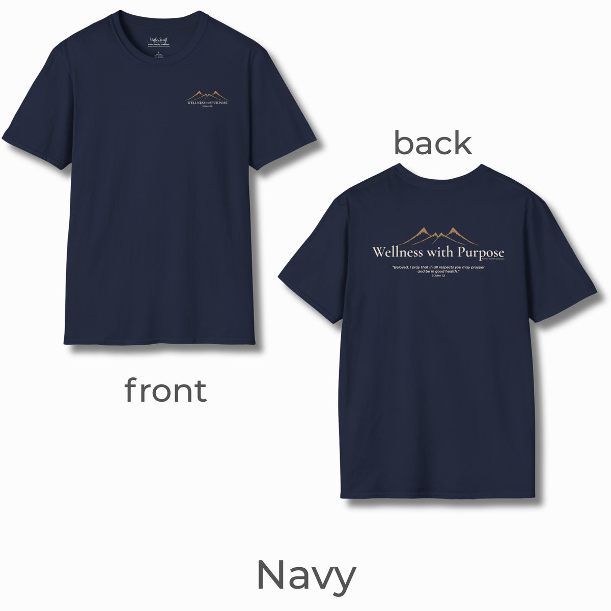 Wellness with Purpose Graphic T-Shirt | Faith & Healthy Living Tee
