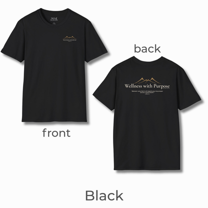 Wellness with Purpose Graphic T-Shirt | Faith & Healthy Living Tee