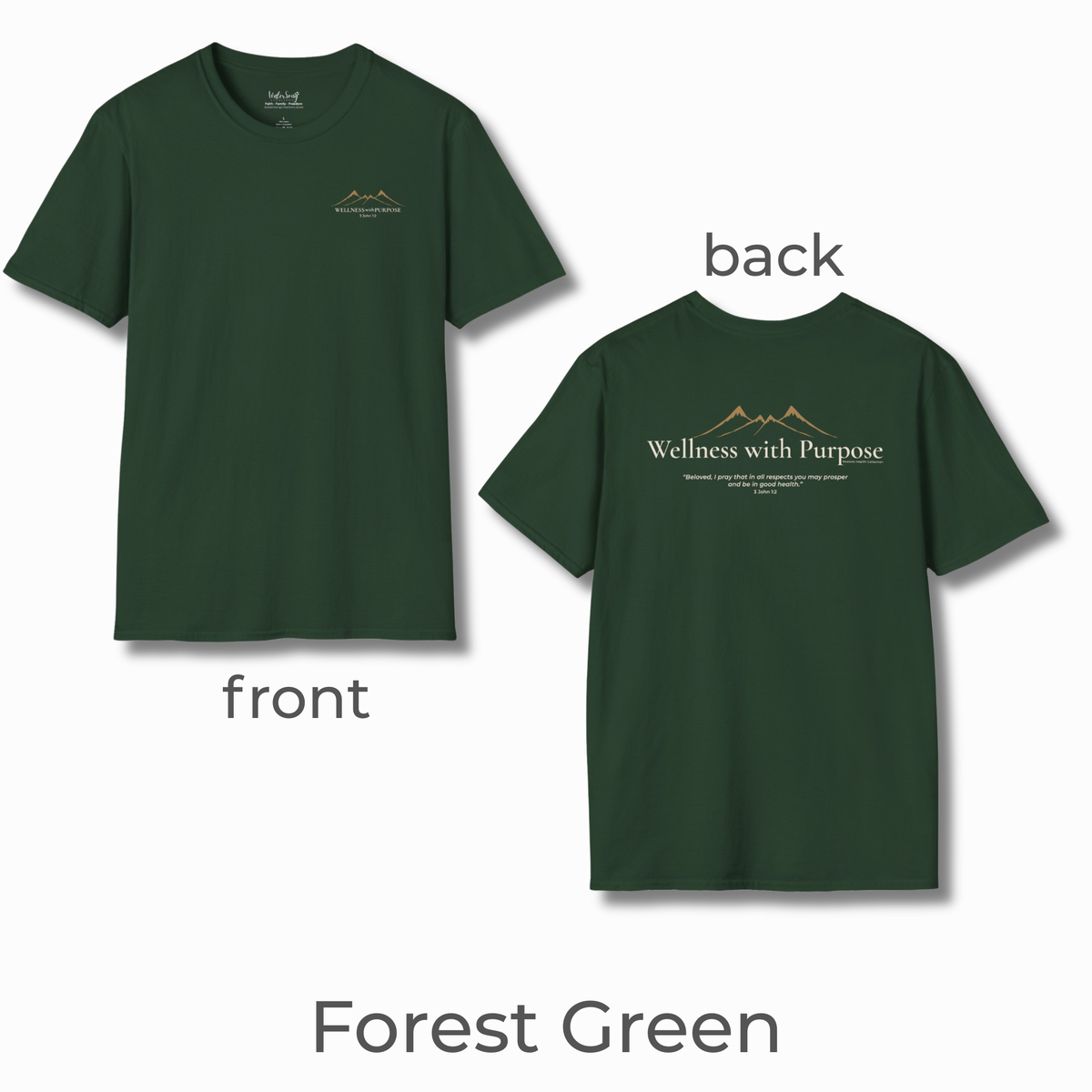 Wellness with Purpose Graphic T-Shirt | Faith & Healthy Living Tee