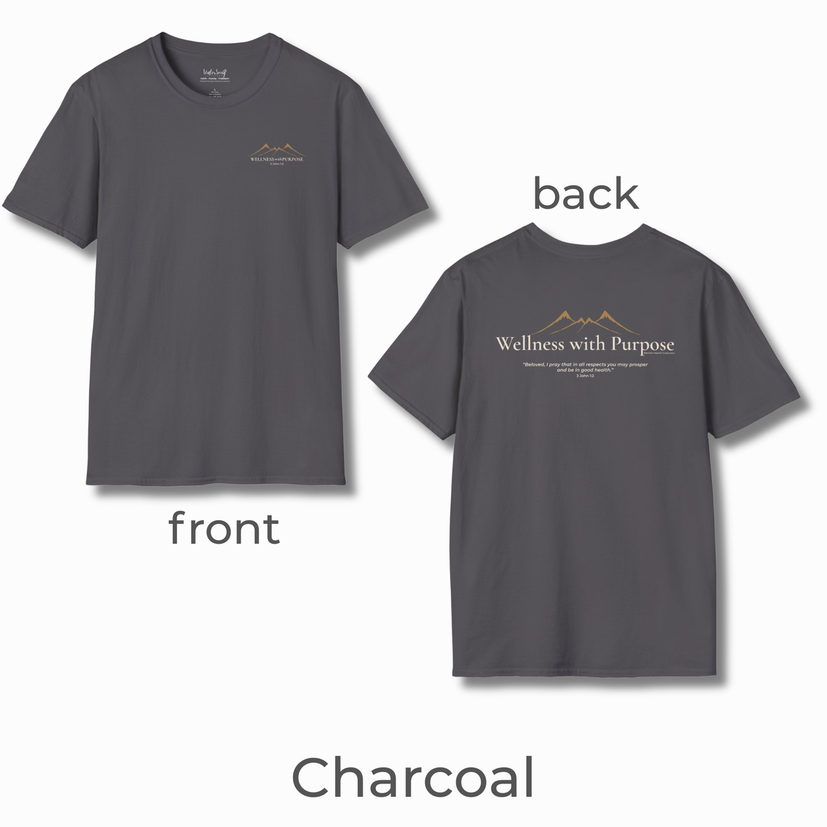 Wellness with Purpose Graphic T-Shirt | Faith & Healthy Living Tee