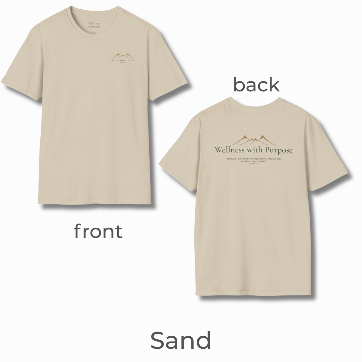 Wellness with Purpose Graphic T-Shirt | Faith & Healthy Living Tee