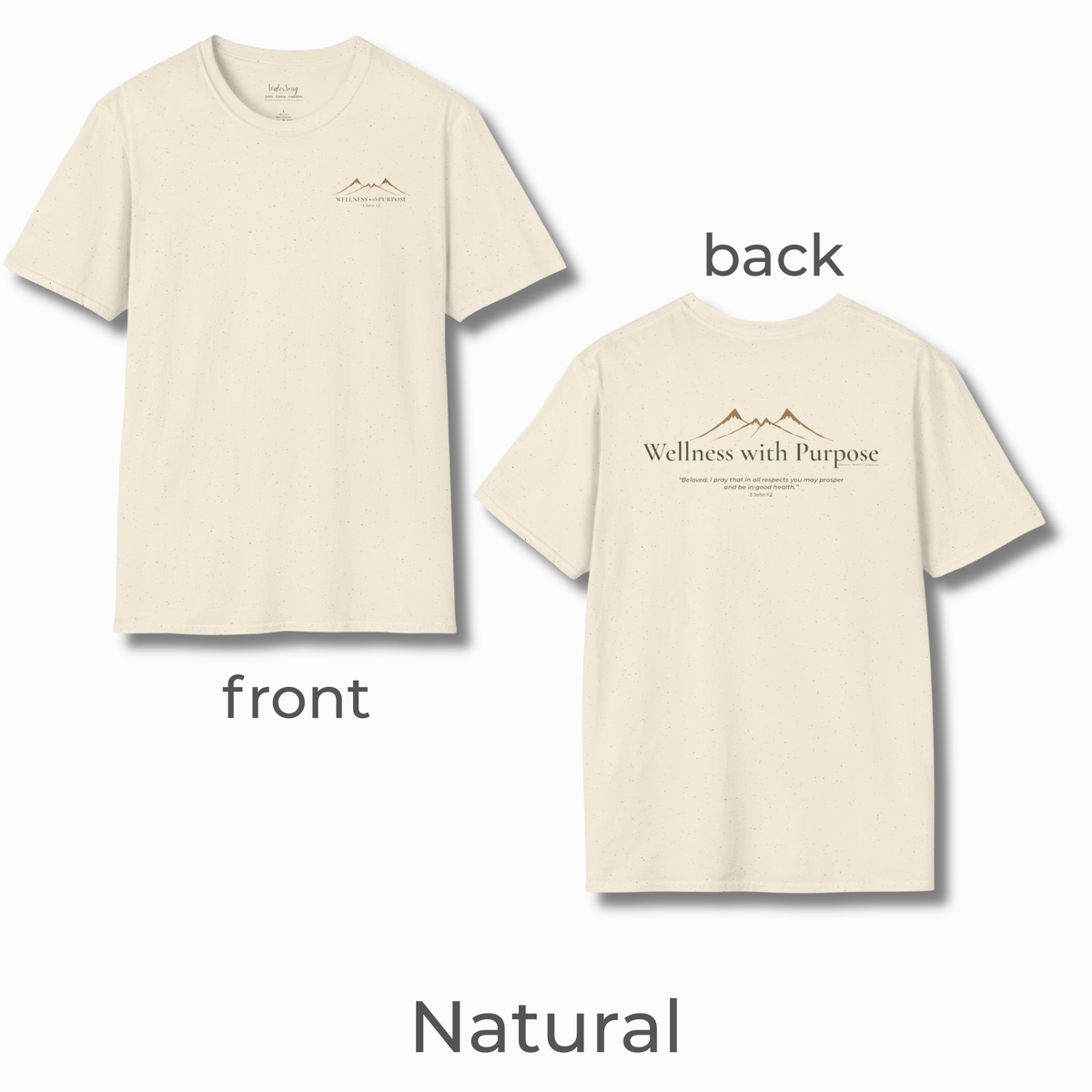 Wellness with Purpose Graphic T-Shirt | Faith & Healthy Living Tee