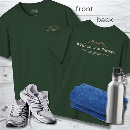 Wellness with Purpose Graphic T-Shirt | Faith & Healthy Living Tee