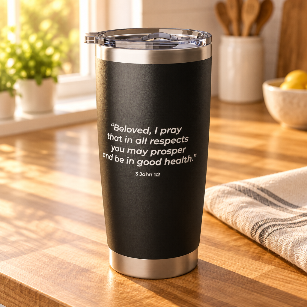 Wellness with Purpose 20oz Tumbler | Faith & Fitness Lifestyle