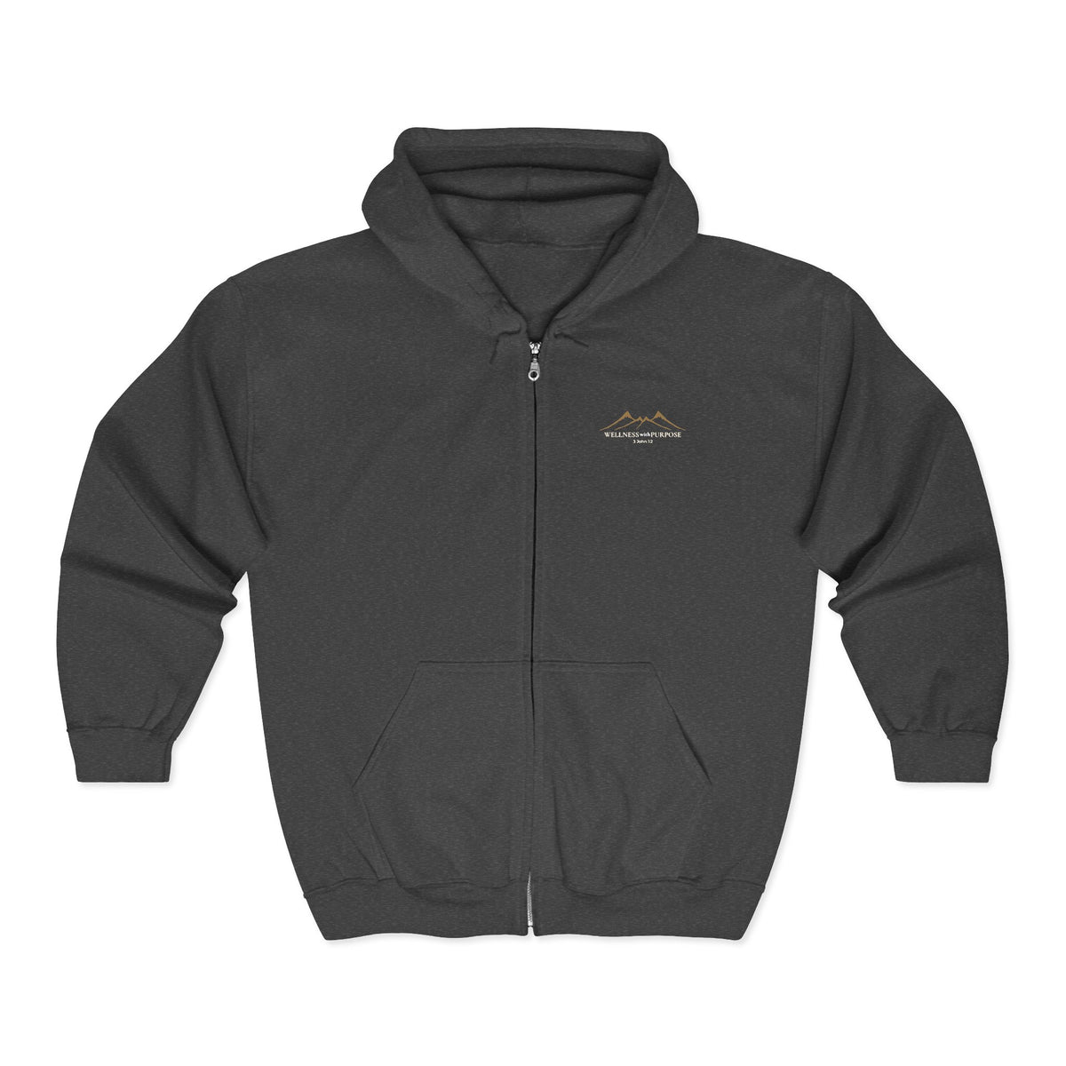 Wellness with Purpose Zip Hoodie | Faith & Fitness Lifestyle
