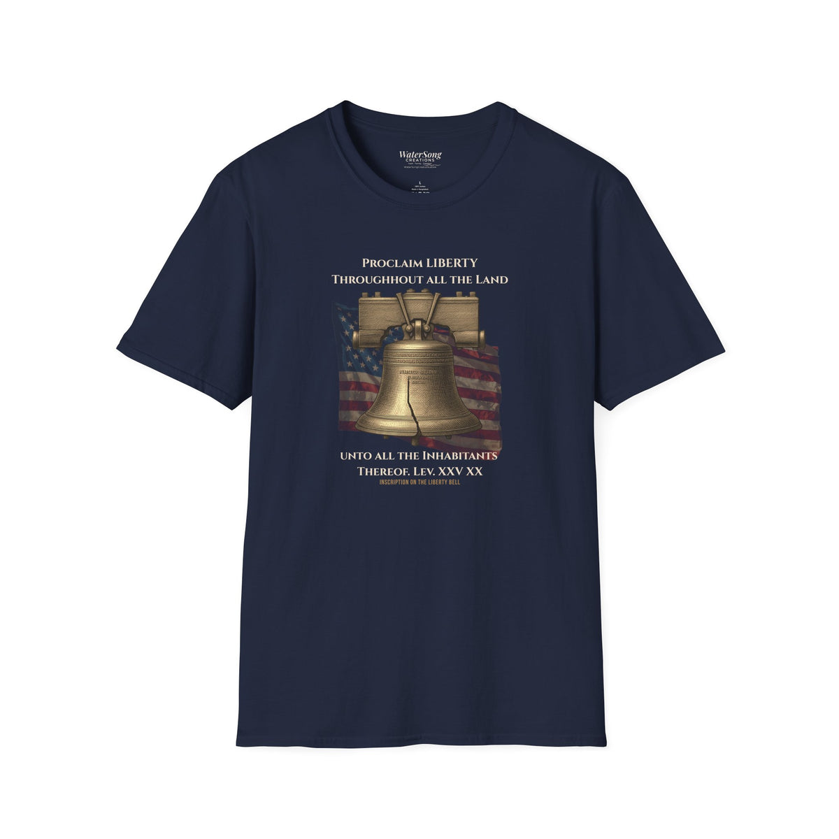 Liberty Bell Shirt | Proclaim Liberty Patriotic Christian Tee | Americana Tee