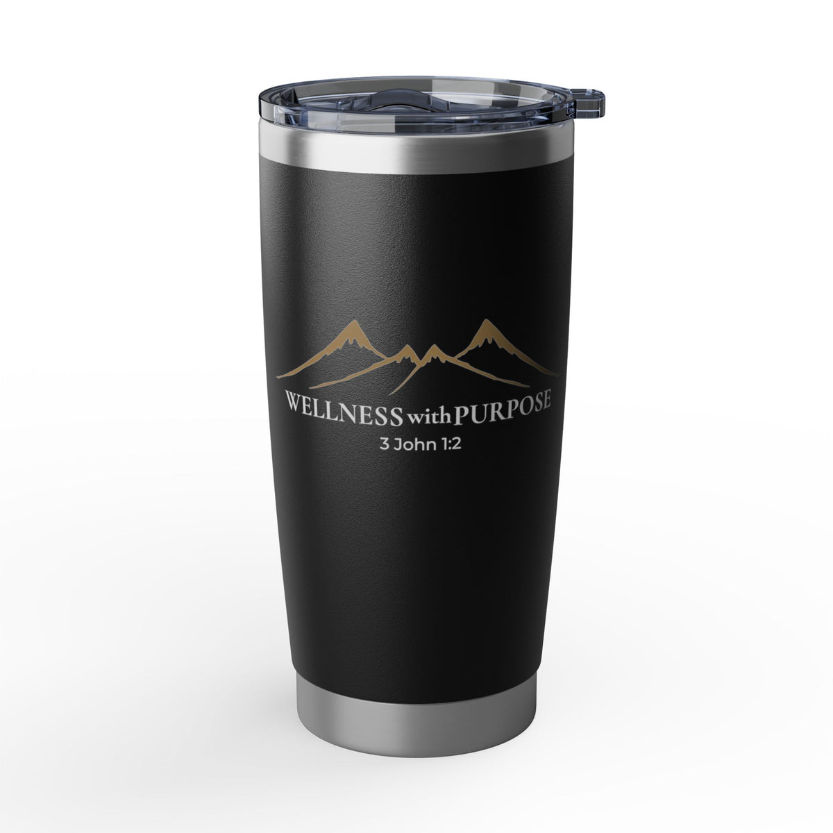 Wellness with Purpose 20oz Tumbler | Faith & Fitness Lifestyle