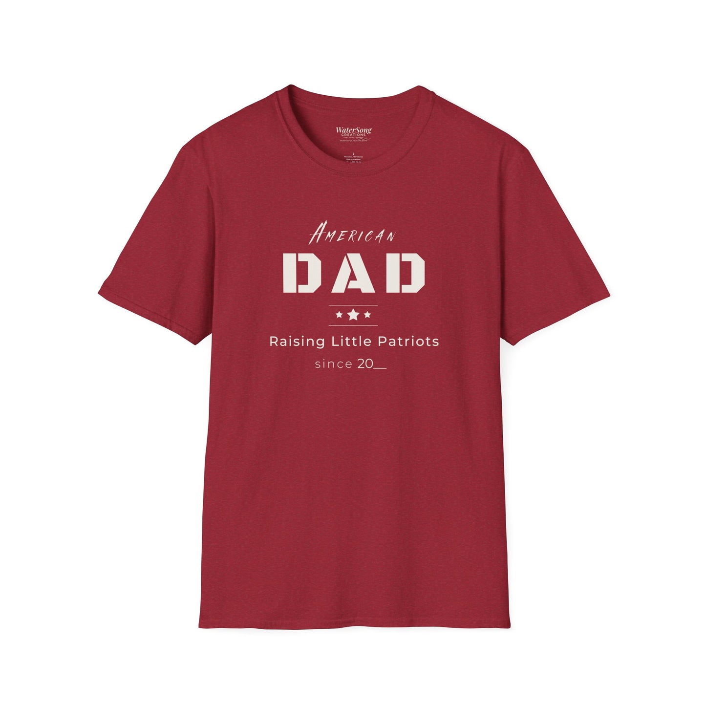 American Dad Shirt | Raising Little Patriots Since 20__ | Patriotic Dad Tee