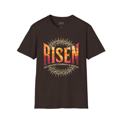 He is Risen Soft Cotton T-shirt - Greatest Comeback in History