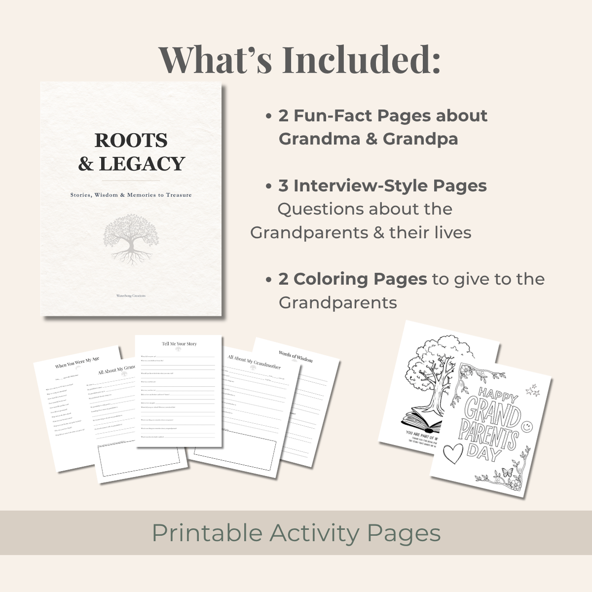 Roots & Legacy Grandparents Day Digital Download
