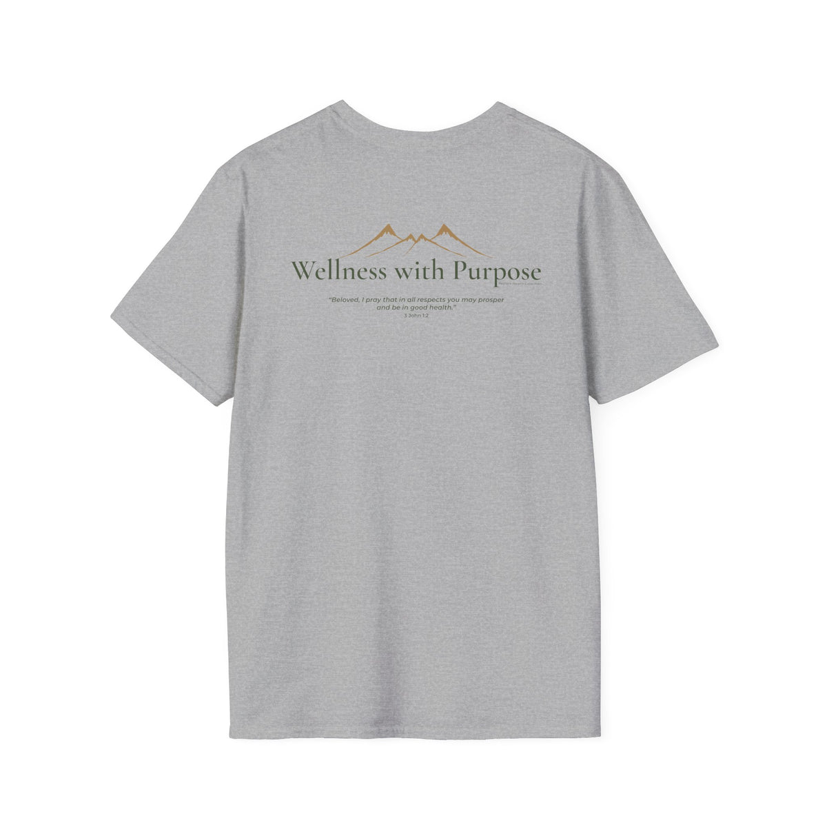 Wellness with Purpose Graphic T-Shirt | Faith & Healthy Living Tee