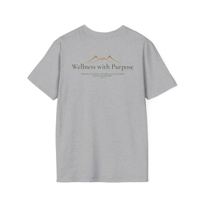 Wellness with Purpose Graphic T-Shirt | Faith & Healthy Living Tee
