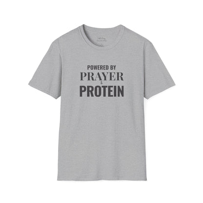 Prayer Protein T‑Shirt | "Powered by Prayer Protein" Inspirational Faith Tee
