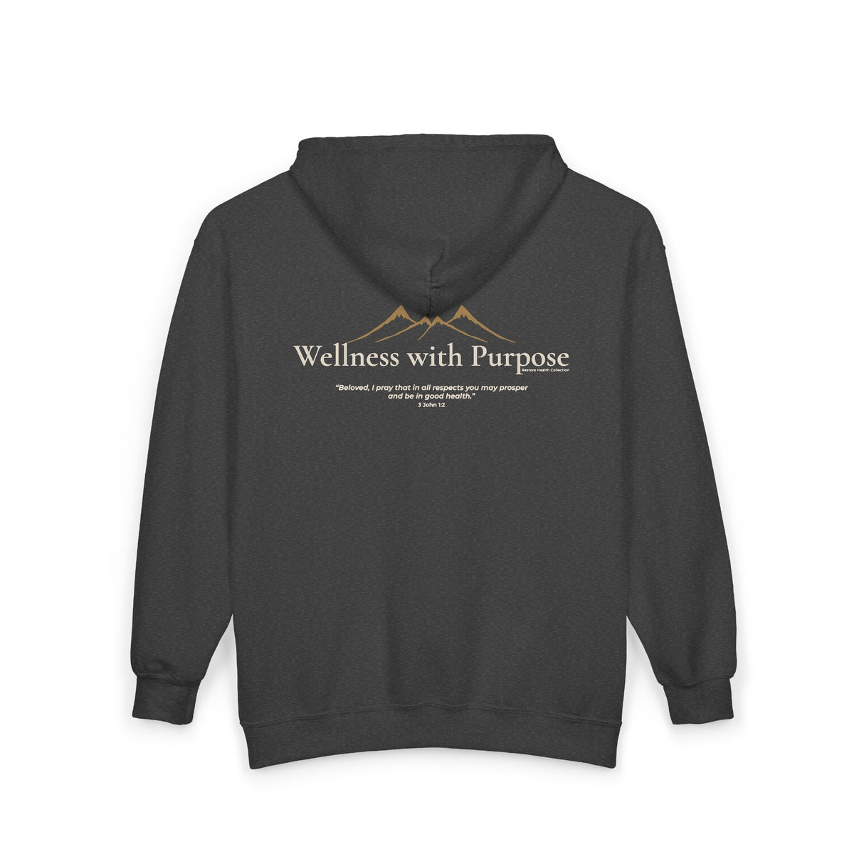Wellness with Purpose Zip Hoodie | Faith & Fitness Lifestyle