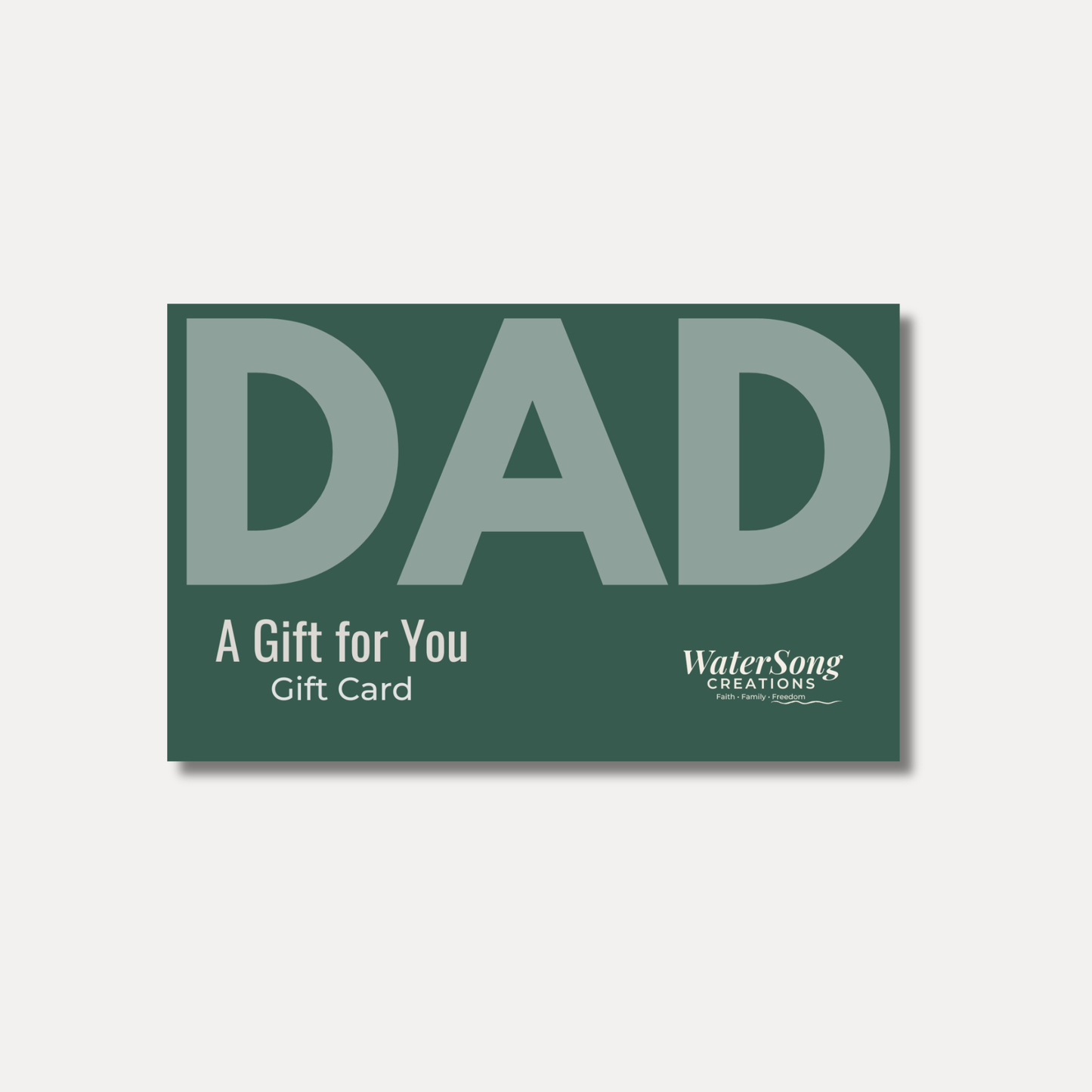 Gift for Dad Gift Card