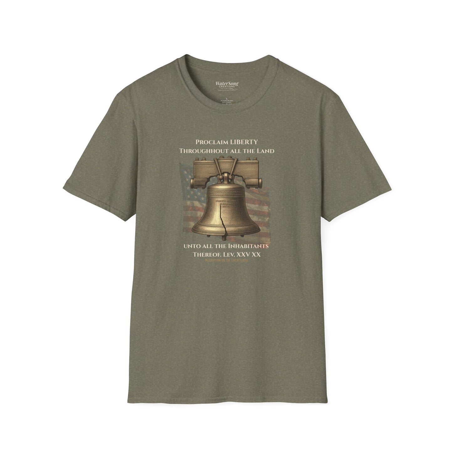 Liberty Bell Shirt | Proclaim Liberty Patriotic Christian Tee | Americana Tee