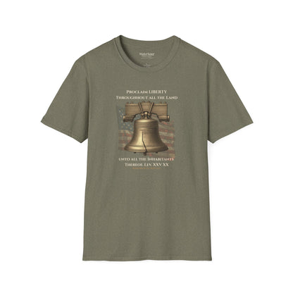 Liberty Bell Shirt | Proclaim Liberty Patriotic Christian Tee | Americana Tee